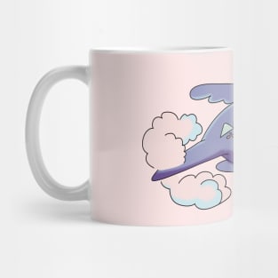 Chicks riding flying dragon Mug